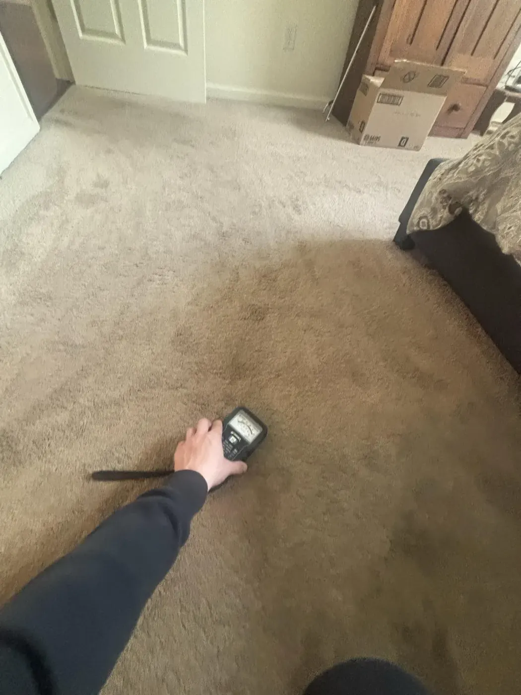 Thermal imaging and moisture mapping during a water damage inspection in Marietta, GA (1)